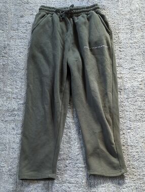 PrettyLittleThing Olive Green Fleece Joggers Size Medium